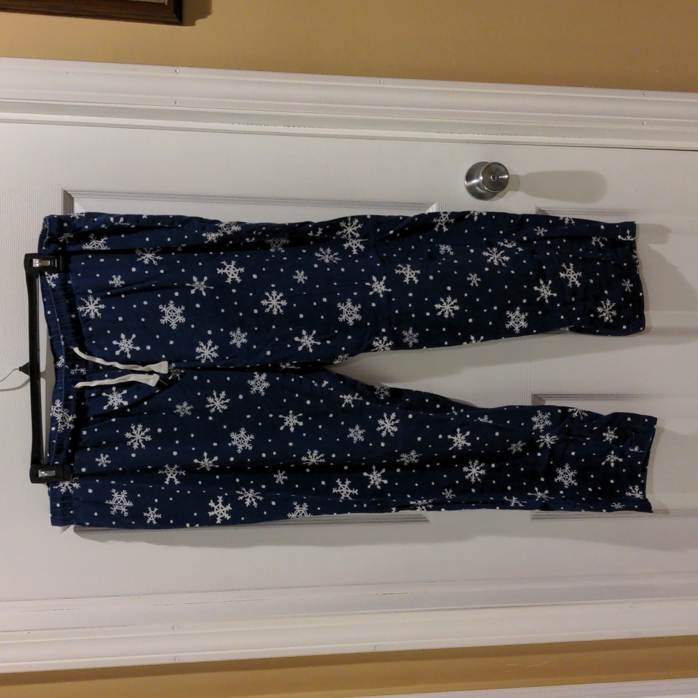 Old Navy Navy and white pajama pants with tie size XL